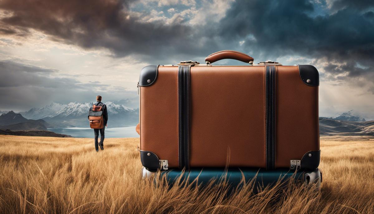 An image showing a traveler with luggage, symbolizing the concept of backup travel and accommodation options